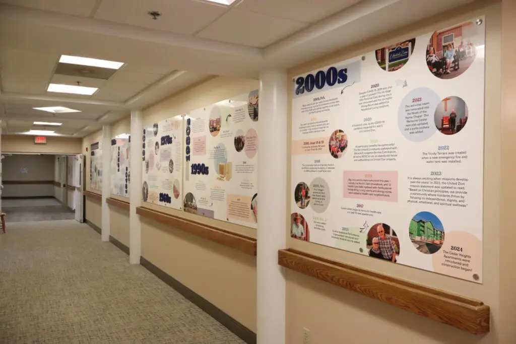 United Zion Retirement Community Unveils History Wall