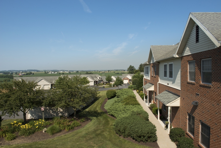 A view of the surrounding Lancaster County area at UZRC, a Senior Living Community United Zion Lancaster PA