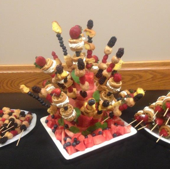 A food display at United Zion Retirement Community, a Senior Living 55 plus facility in Lancaster, PA