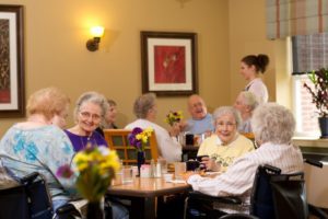 Senior living patrons of UZRC dining and utilizing Short Term and Inpatient Rehab Care in Lancaster, Harrisburg and Lititz, PA.