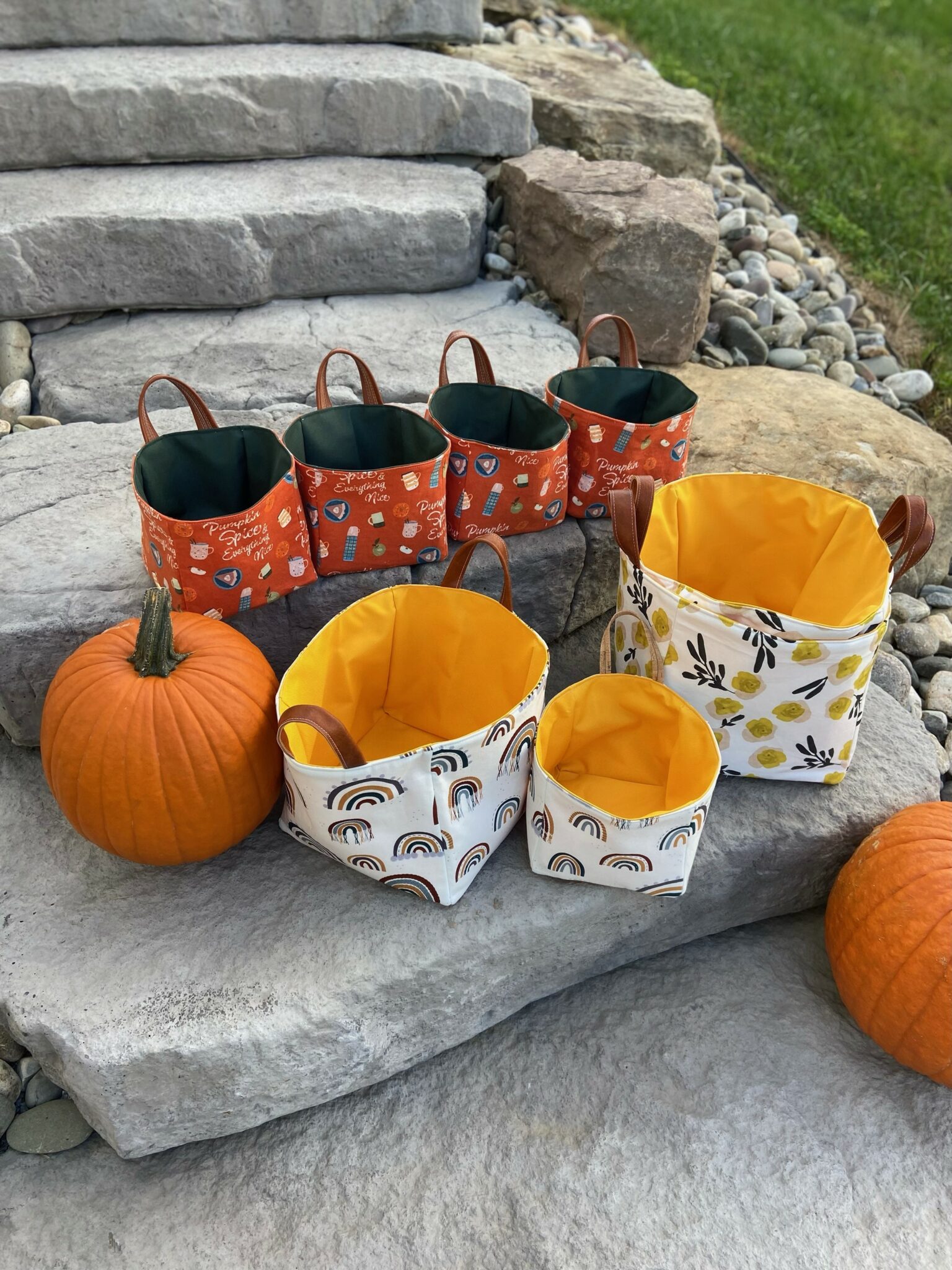 Get organized with fabric crates from Radash Stitches